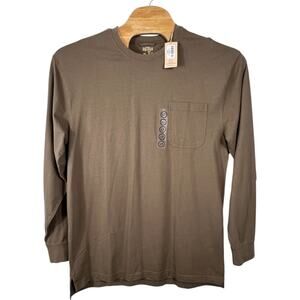 RedHead Long Sleeve Pocket Tee – LT/GT Brown Shirt NWT
